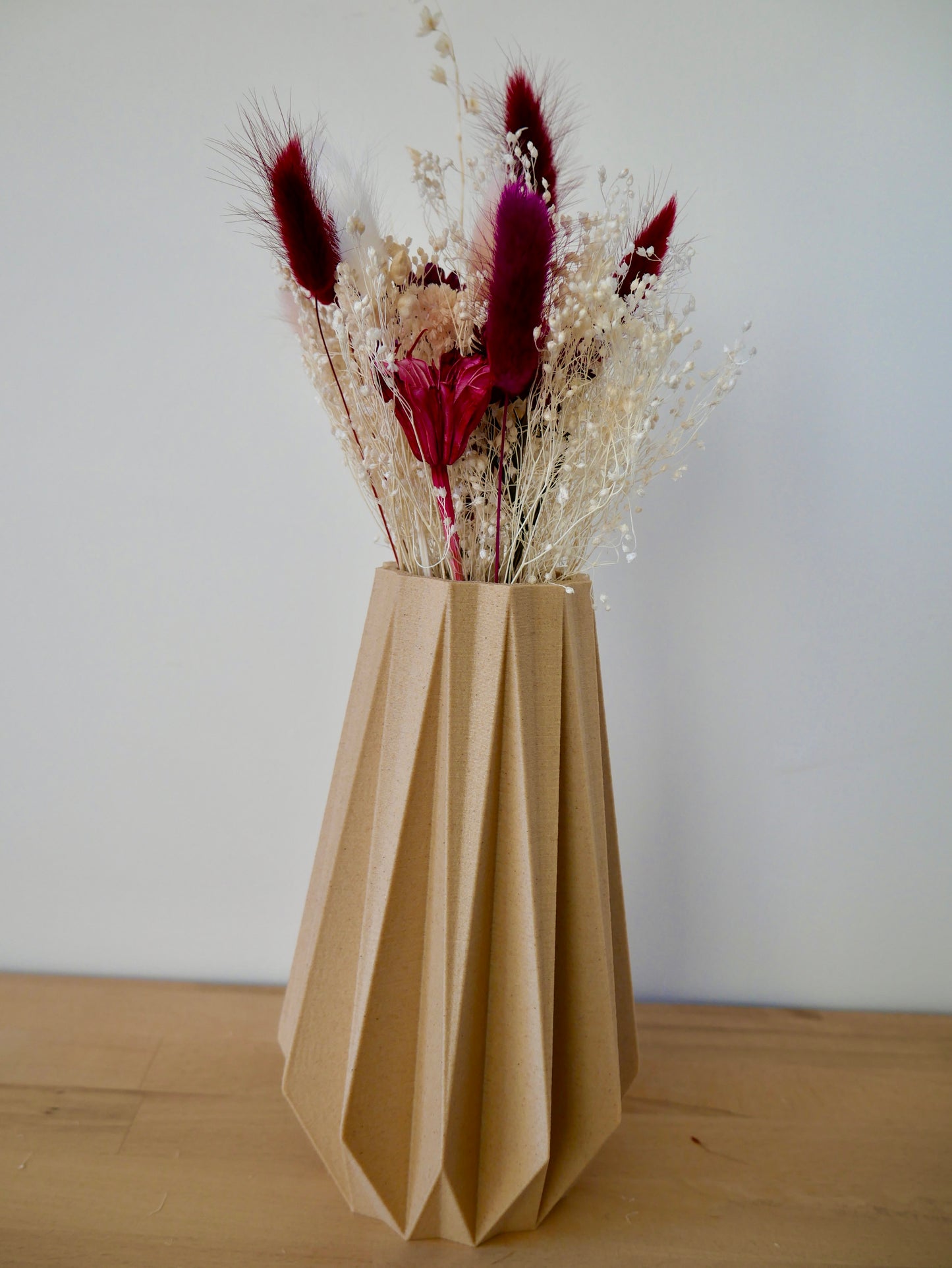 Vase ORIGAMI Pour fleurs séchées